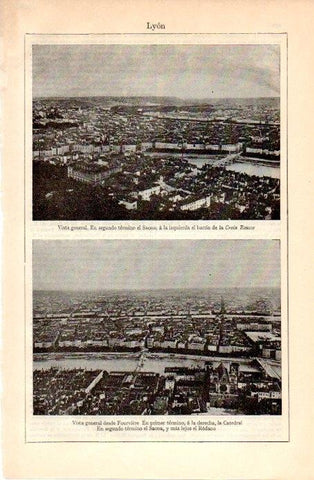 LAMINA V08961: Vista general de Lyon