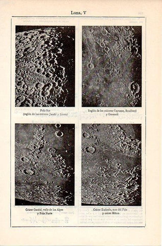 LAMINA V08912: Crateres de la luna