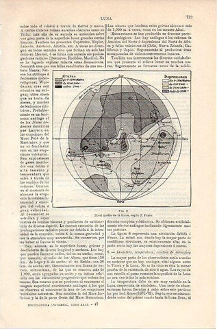 LAMINA V08911: Nivel medio de la luna, según J. Franz
