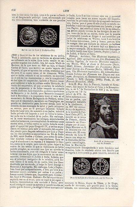 LAMINA V08872: Luis II el Tartamudo, rey de Francia