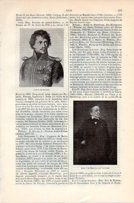 LAMINA V08869: Luis I de Baviera