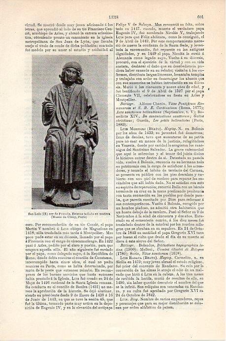 LAMINA V08867: Estatua de San Luis IX de Francia