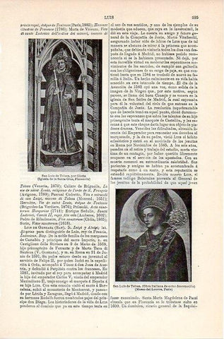 LAMINA V08864: San Luis de Tolosa, por Giotto