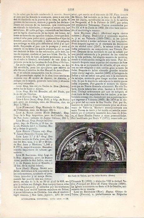 LAMINA V08863: San Luis de Tolosa, por los della Robbia