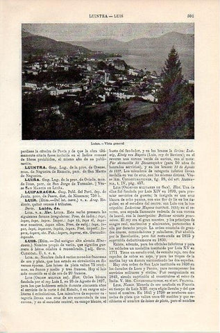 LAMINA V08862: Vista general de Luino, Italia