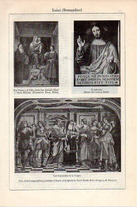 LAMINA V08861: Los desposorios de la Virgen, por Bernardino Luini