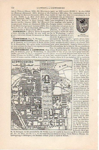 LAMINA V08847: Plano de Ludwigsburg, Alemania