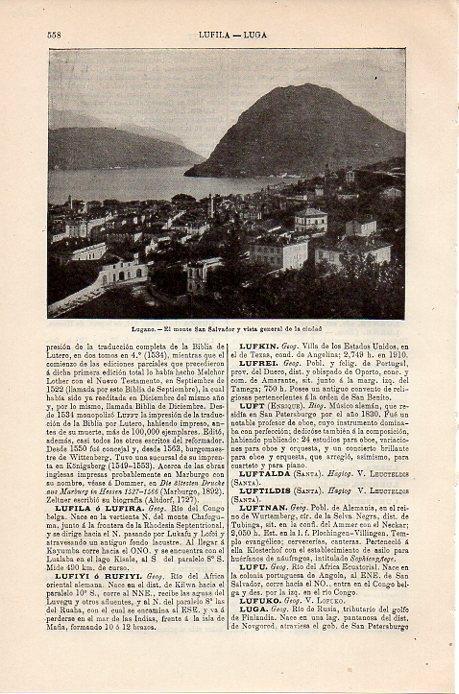 LAMINA V08849: El Monte San Salvador de Lugano