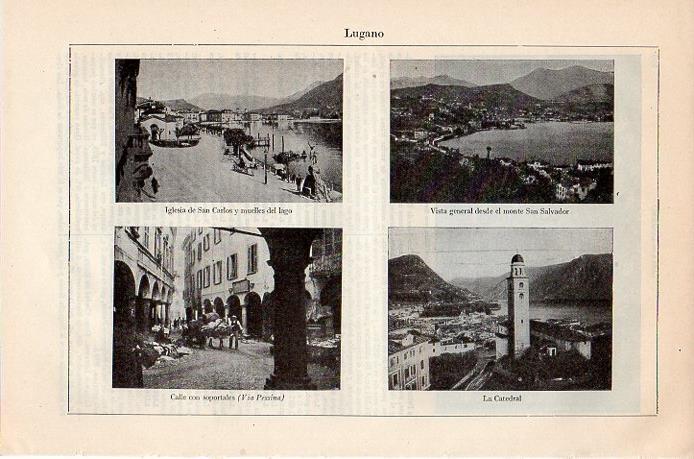 LAMINA V08850: Vistas de Lugano
