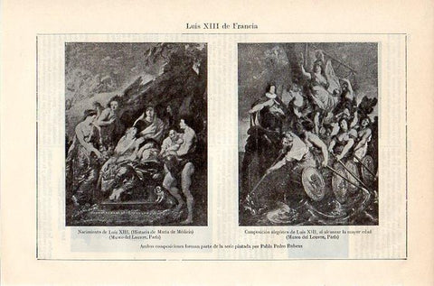 LAMINA V08878: Luis XIII, por Rubens
