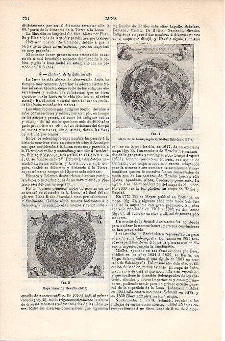 LAMINA V08909: Mapa de la luna según Cristobal Scheiner
