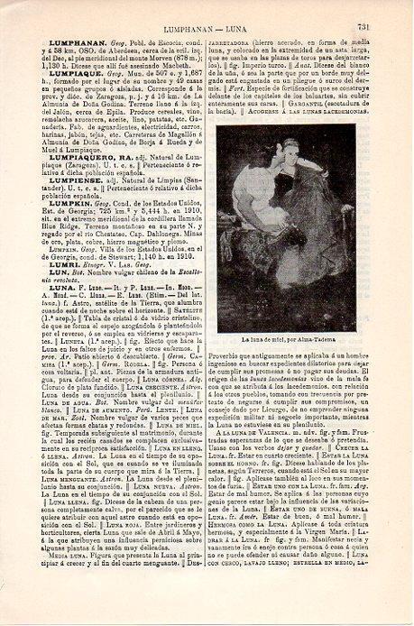 LAMINA V08908: La luna de miel, por Alma-Tadema