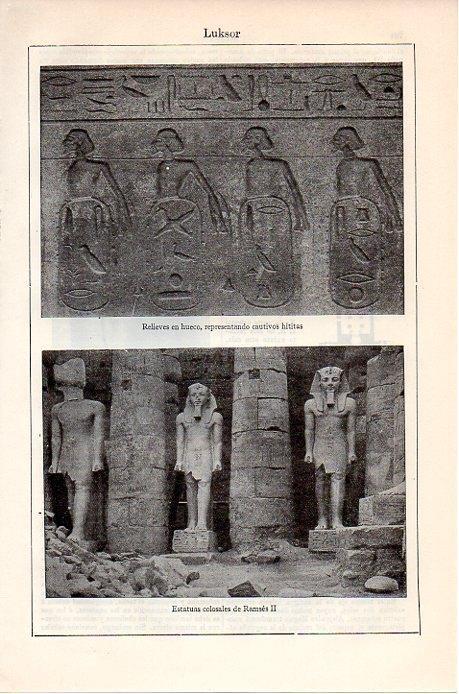 LAMINA V08903: Estatuas colosales de Ramses II