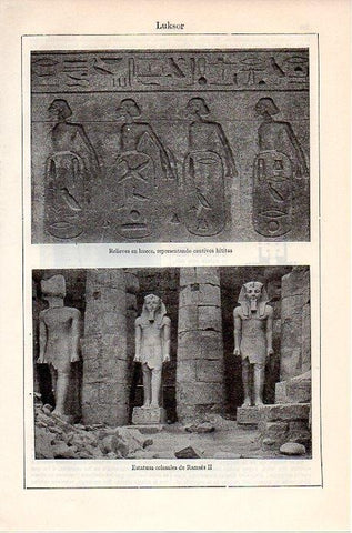 LAMINA V08903: Estatuas colosales de Ramses II