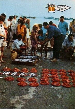 POSTAL PV00281: Subasta de pescado en Rosas, Girona