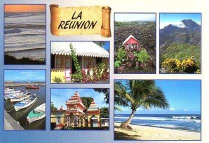 POSTAL PV00251: Vistas varias Isla de la Reunion