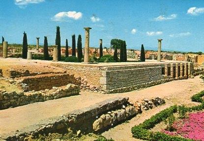 POSTAL PV00214: Vista de la casa romana en ruinas d'Ampurias
