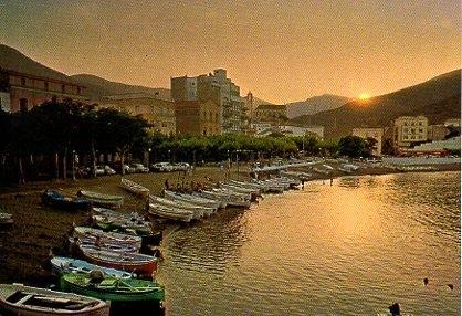 POSTAL PV00248: Atardecer en el puerto de Port Bou