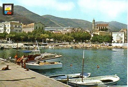 POSTAL PV00245: Embarcadero y playa de Port Bou