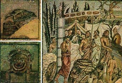 POSTAL PV00238: Mosaicos policromos de Ampurias
