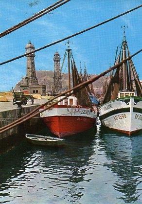 POSTAL PV00234: Detalle del puerto de Barcelona