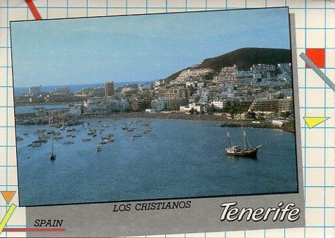 POSTAL PV00365: Vista parcial Los Cristianos en Tenerife