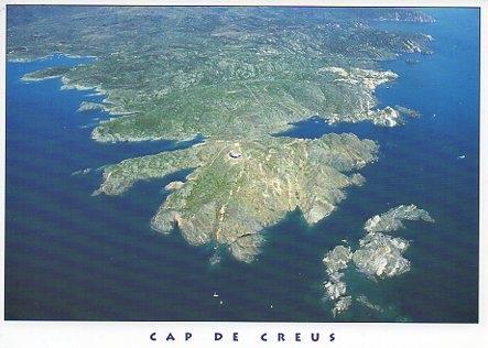 POSTAL PV00319: Vista aerea frontal del Cap de Creus