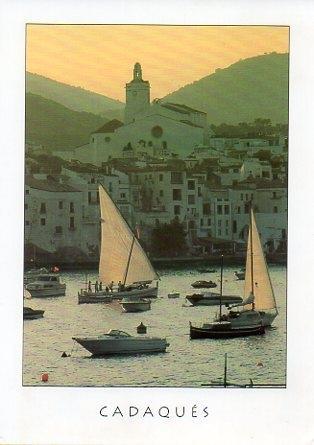 POSTAL PV00348: Barcos de vela frente a Cadaques