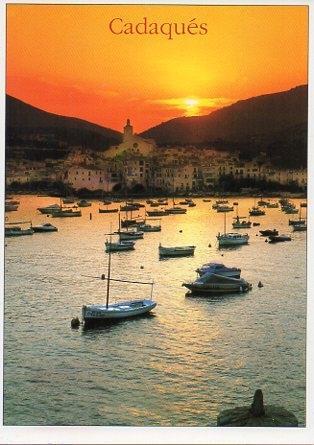 POSTAL PV00345: Cadaques al atardecer