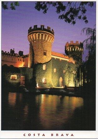POSTAL PV00344: Visita de noche del Castell de Perelada