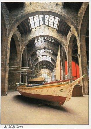 POSTAL PV00343: Interior Drassanes reials en Barcelona