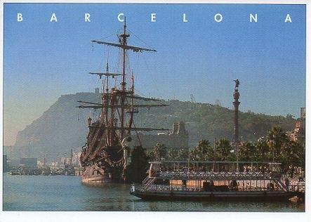 POSTAL PV00332: Moll de la Fusta en Barcelona