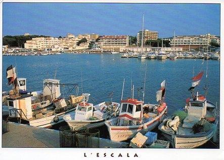 POSTAL PV00328: Barcas en el puerto de L'Escala