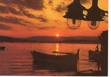 POSTAL PV00072: Sunrise over the Sea of Galilee