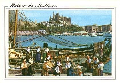 POSTAL PV00061: Agrupacion folklorica en Palma de Mallorca