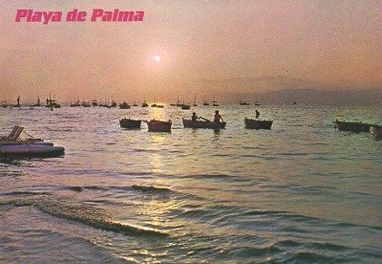 POSTAL PV00060: Atardecer en el Arenal, Mallorca