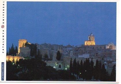 POSTAL PV00093: Vista nocturna de la Catedral de Tarragona
