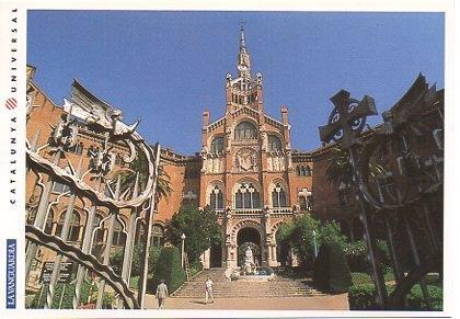 POSTAL PV00092: Hospital de la Santa Creu i de Sant Pau, Barcelona