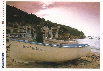 POSTAL PV00087: Amanecer en la playa de Tamariu