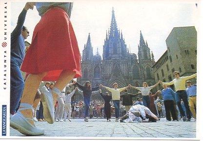 POSTAL PV00083: Sardanas en la Plaza de la Catedral, Barcelona