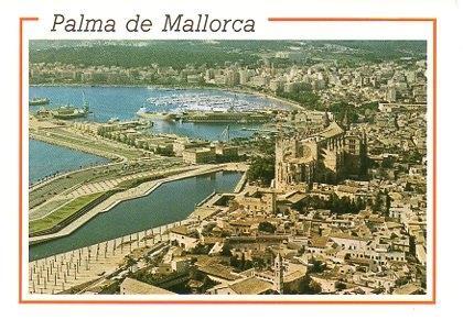 POSTAL PV00019: Vista aerea de la Catedral de Palma