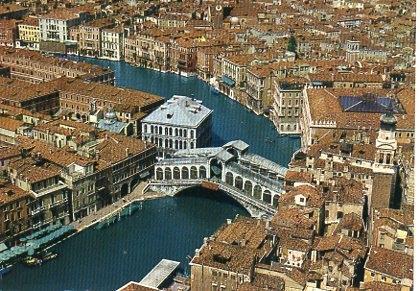 POSTAL PV00003: Vista aerea del Gran Canal de Venecia