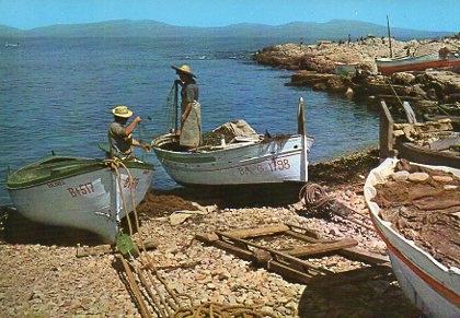 POSTAL PV00037: Preparandose para la pesca, Catalunya tipica 506