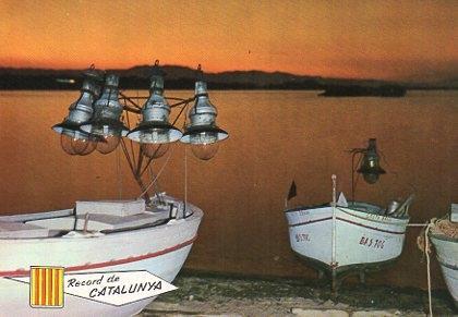 POSTAL PV00035: Barcos pesqueros en descanso, Catalunya tipica 502