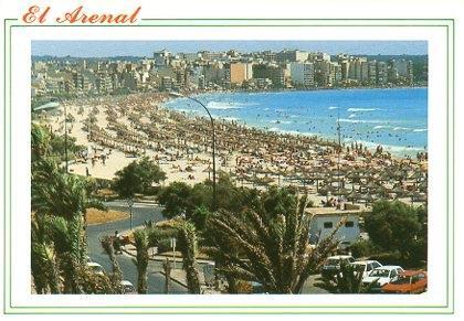 POSTAL PV00028: Vista aerea de El Arenal, Mallorca