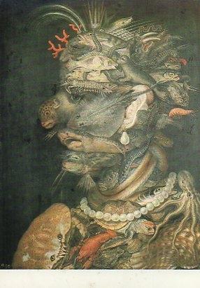 POSTAL PV00173: The water, Giuseppe Arcimboldo