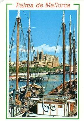 POSTAL PV00170: La Catedral de Palma desde el muelle de pescadores