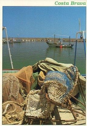 POSTAL PV00161: Redes en un puerto de la Costa Brava