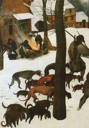 POSTAL PV00184: Hunters in the Snow, Pieter Bruegel