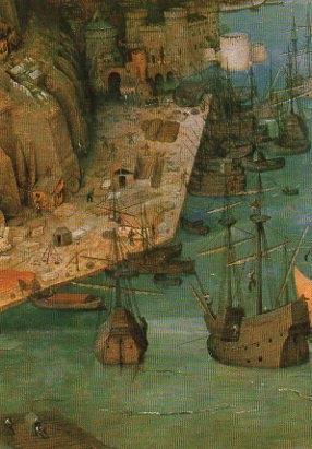 POSTAL PV00183: The tower of Babel, Pieter Bruegel